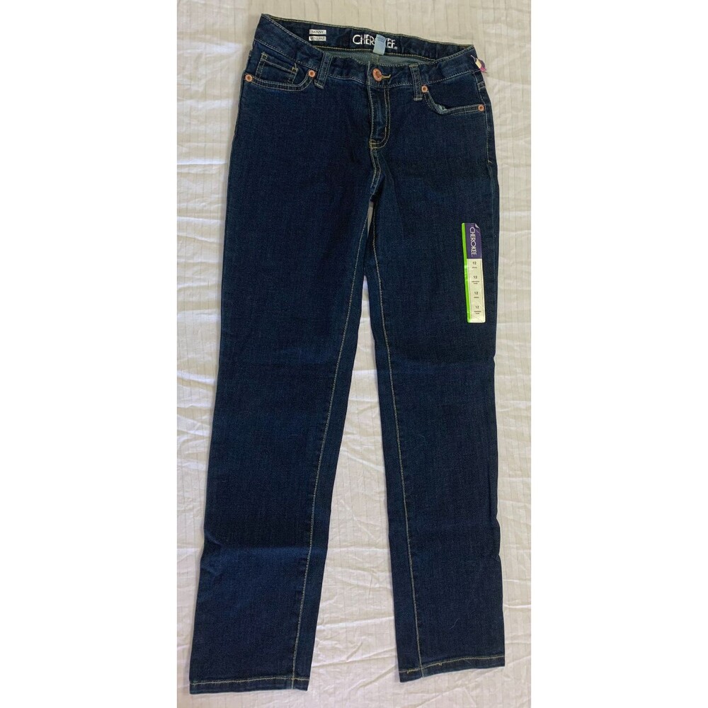 NWT CHEROKEE GIRLS JEANS SKINNY PANTS SIZE 12 ADJ WAIST
